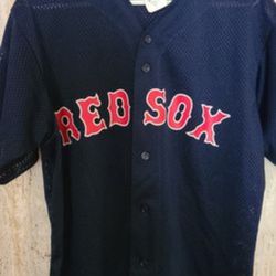 Vintage Majestic Boston Red Sox Button Down Jersey Large