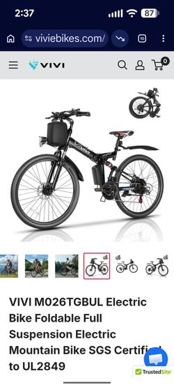 Vivi Electric Bike Foldable
