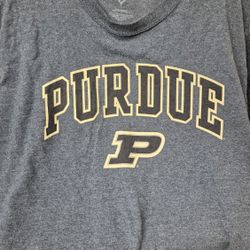 Gray Purdue University Tee Shirt 
