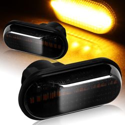 For 2000-2009 Honda S2000 Smoke Lens Amber LED Turn Signal Side Marker Lights -(4-PZ617-2Y