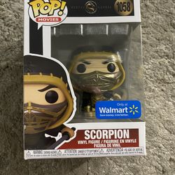 Funko Pop! Vinyl: Mortal Kombat - Scorpion (Metallic) - Walmart (Exclusive)...