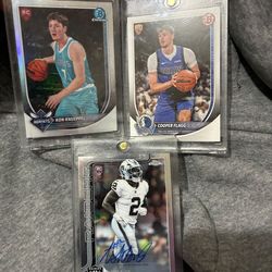 Kon Knueppel red rare refractor Ashton Jeanty auto Topps chrome football Cooper flagg autograph