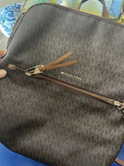 Michael Kors brown Monogram Backpack $15