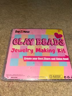 Clay bead jewelry making kit