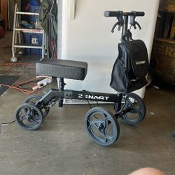 Zenart Knee Scooter With Handbrakes And Accessory Bag
