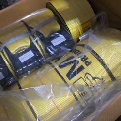 Winch And 4 Inch Straps For Flatbed
