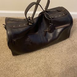 Leather Duffle Bag Tote ( Anonimo Florentino )