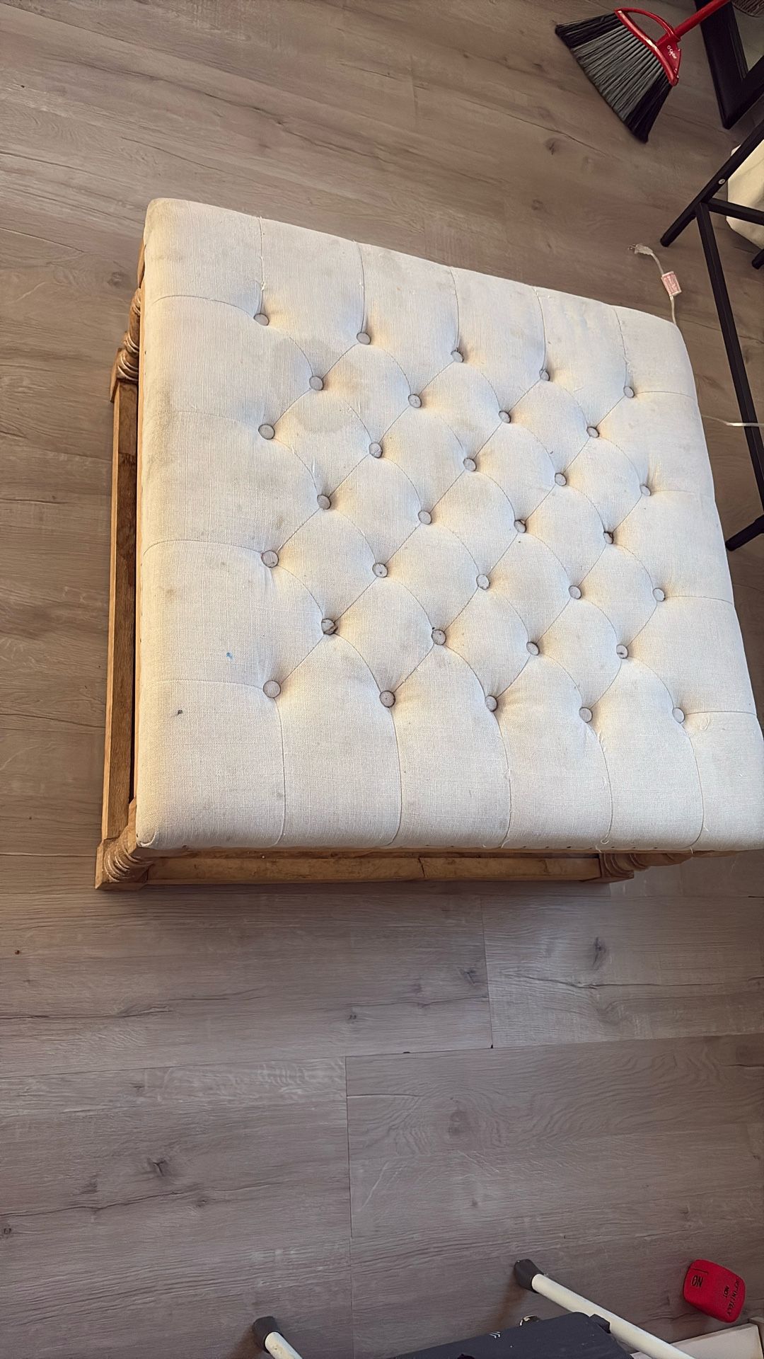 Beige Ottoman