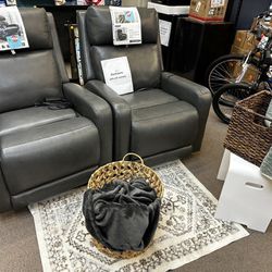 New Leather Rock Recliner Chair Electric $479 Each 
