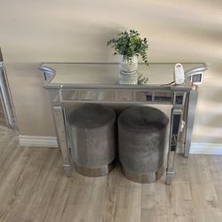 Glass Console Table  