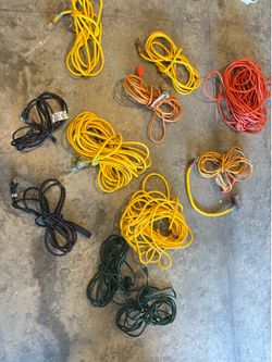 Extension cords different sizes