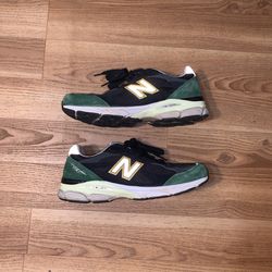 new balance “made in usa” “green and black” size 9.5
