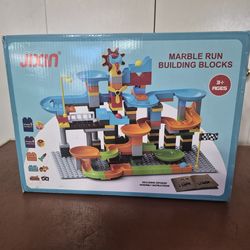New!!  Jixin 3 in 1 Marble Runs -- Compatible With Lego Duplos -- Stem Toy Set -- 164 Pieces