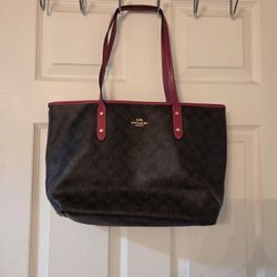 Large Coach Tote Bag With Wallet 