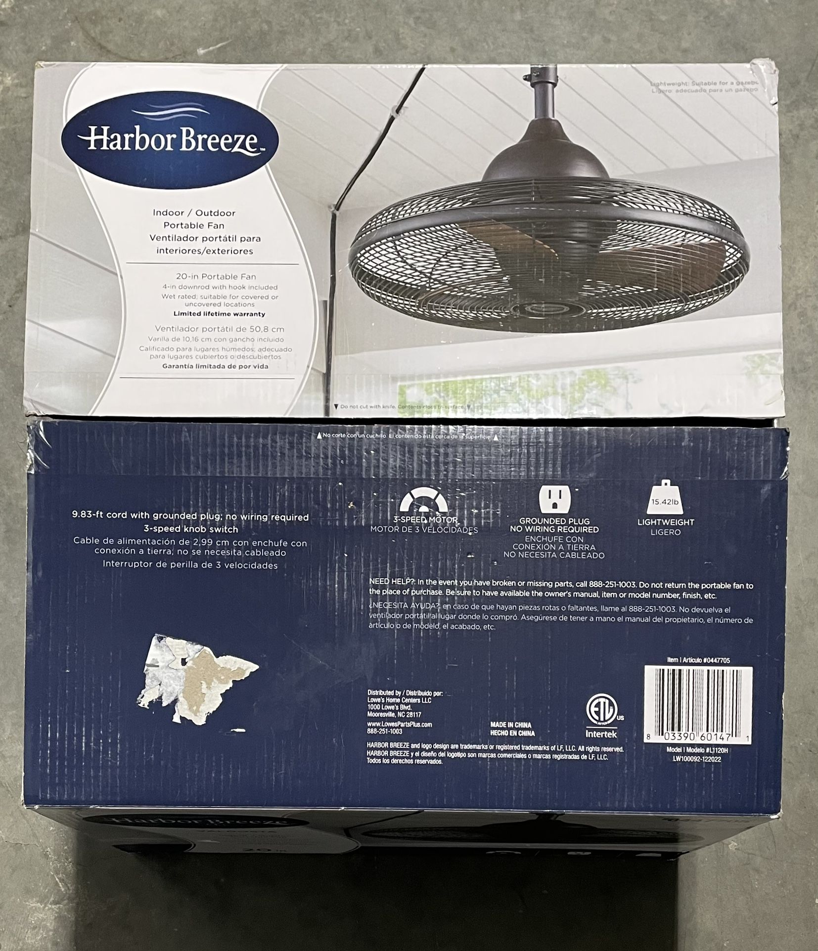 20” Ceiling Fan Outdoor/Indoor