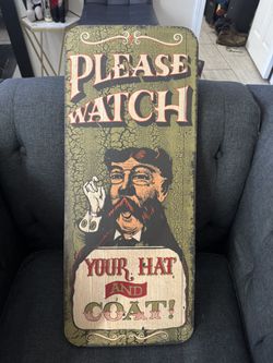 Vintage Hat Sign