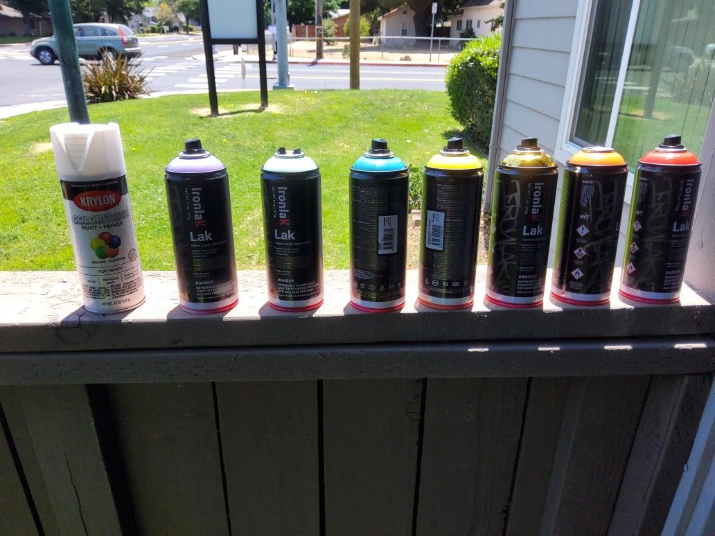Brand New IRONLAK SPRAYPAINT CANS...$6.00 EACH Or All FOR $40