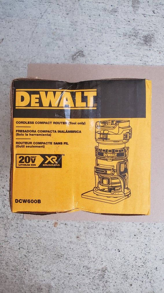 Dewalt 20v Router Brushless XR WITH VARIABLE SPEED BRAND NEW TOOL ONLY