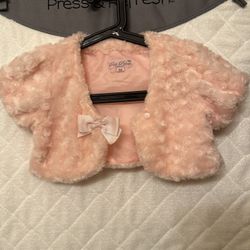 Toddler Girl’s Fluffy Jacket for Dress
