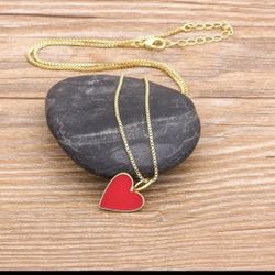 Gold Plated Heart Necklace