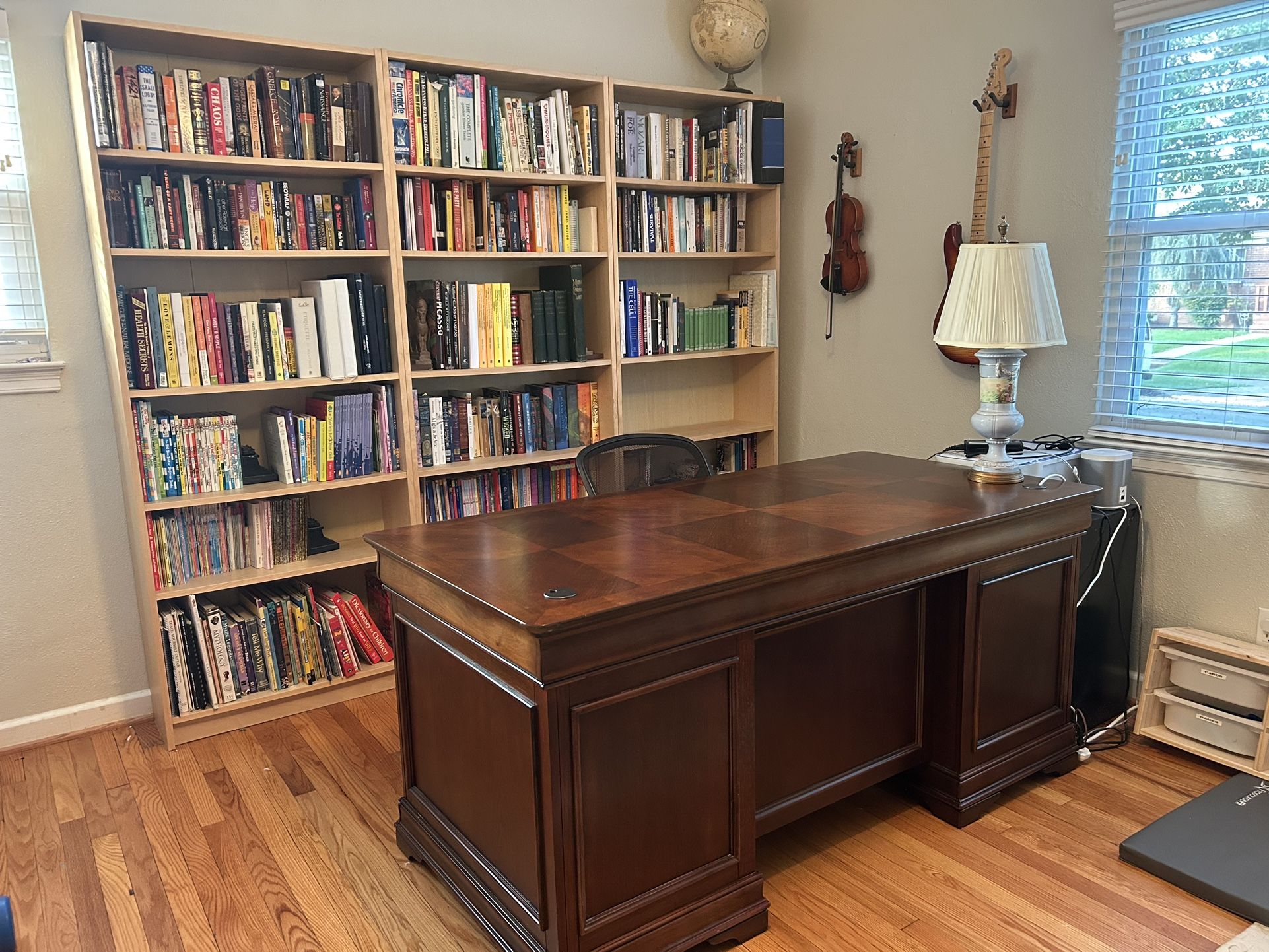 Executive Solid Wood Desk- $800 OBO