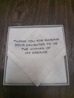 Parent Hankerchief From Son In Law Wedding Gift