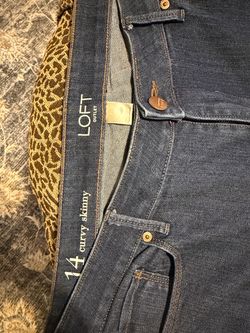LOFT Outlet Curvy Skinny Jeans Size 14