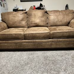 Faux Leather Couch Pullout Bed