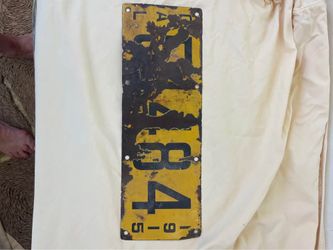 Original 1915 California Porcelain License Plate – Ing-Rich Mfg. Co. – Authentic