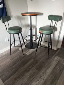 Bar Table and 2 Bar Stools Set