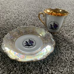 H&C Tea Cup And Saucer