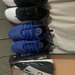 Lot Of Shoes Nike Jordan’s 11 Size 10.5 Nike Air Max Blue Size 9.5 New Q4 Basketball Shoes Size 10 Take All 3 Pairs For 70.00