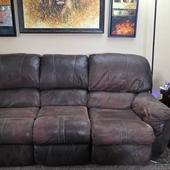 A Free Sofa! 2 Reclining Seats. Must be picked up Sat 2.28!!