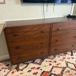 New Solid Walnut / Walnut Veneer.  61 X 17D X 36H.  Free Delivery!