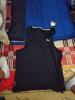 Puma Black Sleeveless Athletic Tank Top