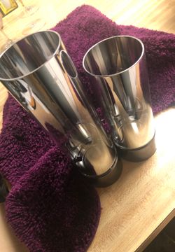 Mirrored candle holders