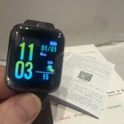 New FitPro LP715 Smart Watch Fitness Tracker-Black  