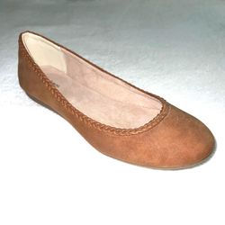 🍂 STYLE & CO Brown Suede Ballet Flats