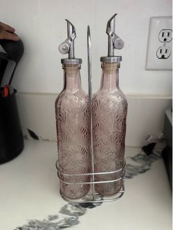 Pink oil dispenser