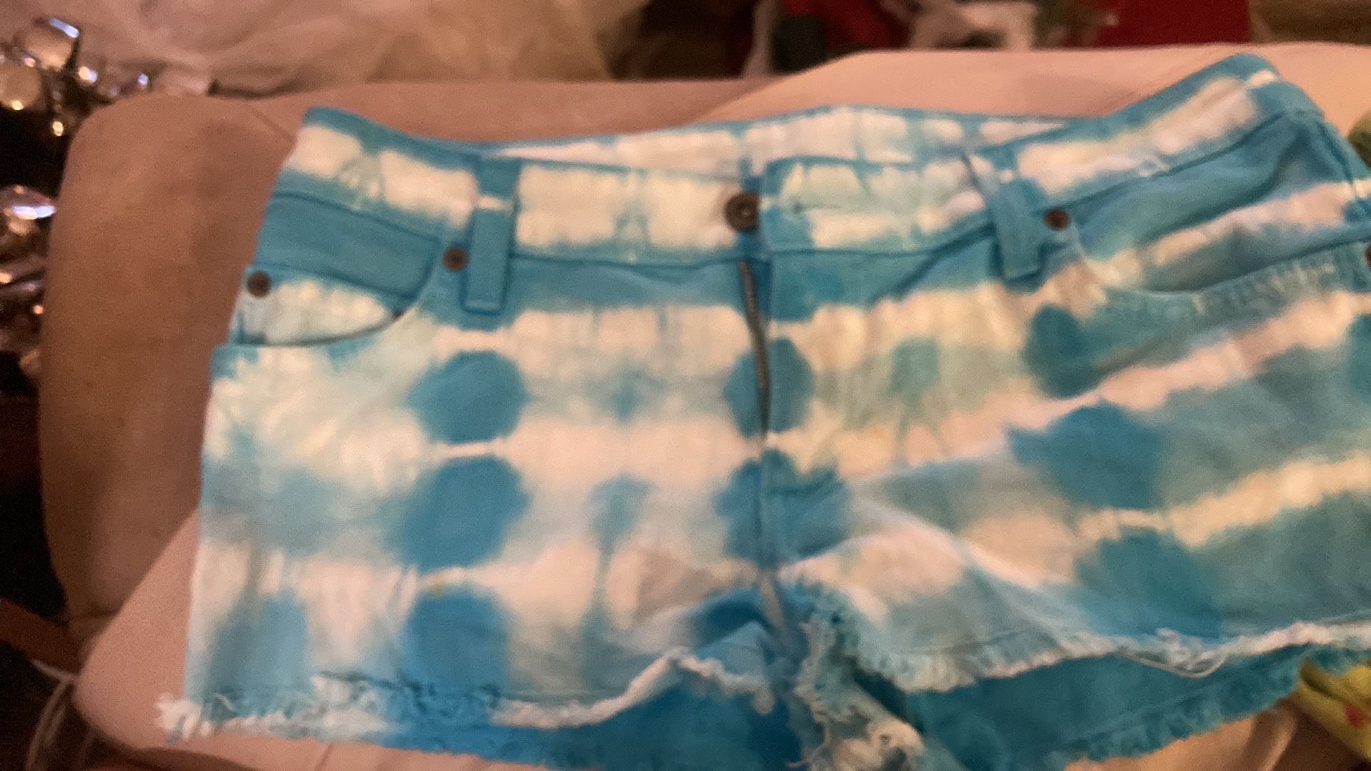Shorts, blue and white size 27
