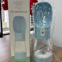 48 pcs New Dog Water Bottle Dispenser Outdoor Food Kibble Snacks Pet Feeder Portable