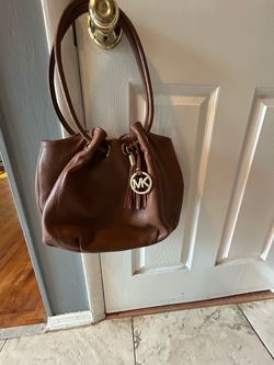 Michael Kors Brown Leather Shoulder Bag