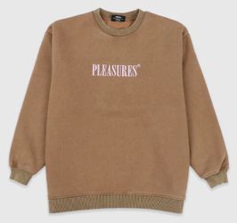 Pleasures Men’s Sour Washed Crewneck Sweatshirt Brand New DS