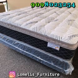 12in King Size Dream Luxury European Pillow Top Mattress 