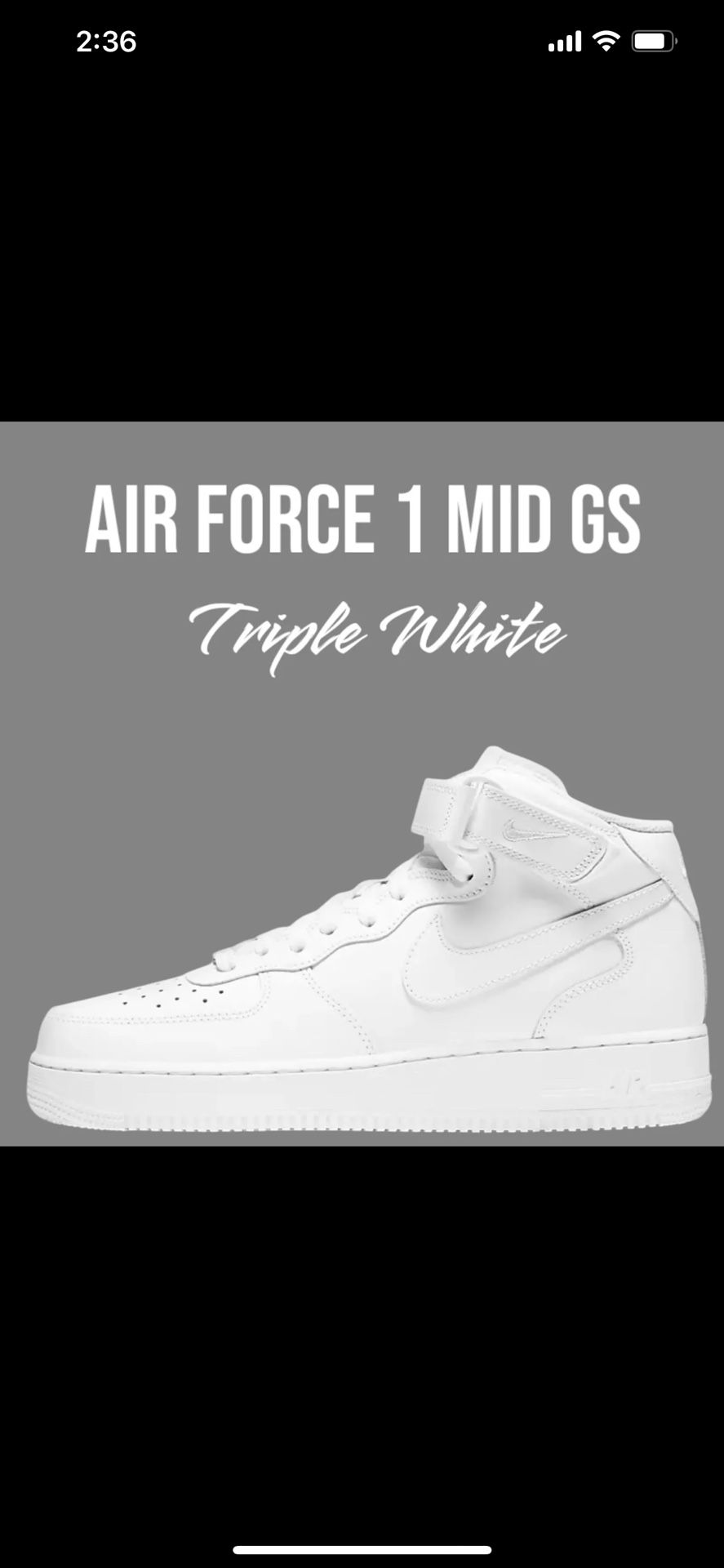 Nike Air Force Mid 07 White Basketball Sneakers Mens OG Classic