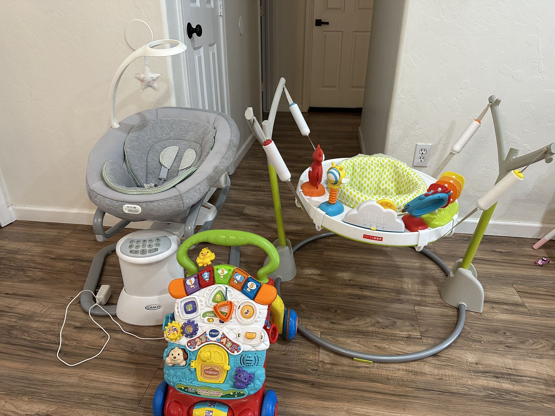 Baby Swing, Bouncer, Jumper, And Walker!!