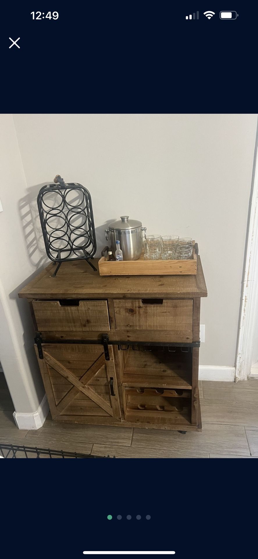 Rustic Bar Cabinet