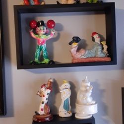 CLOWN COLLECTION ALL SIZES THE HOBO CLOWNS ARE 12" TALL