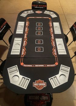 Harley Davidson 3 in 1 poker table top