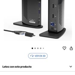 Plugable USB 3.0 Port Replicator, Black